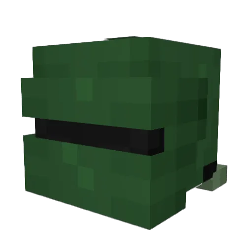 DaveJodie Minecraft avatar head, 3D render