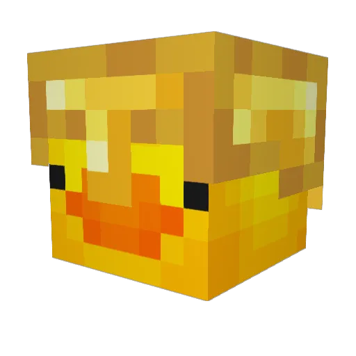 DaveKX Minecraft avatar head, 3D render