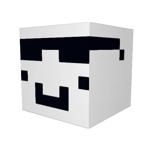 DaveMcRae Minecraft avatar head, 3D render