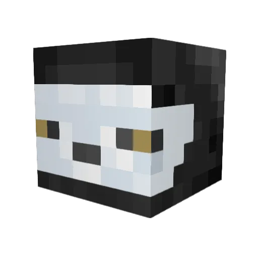 DaveRooster Minecraft avatar head, 3D render