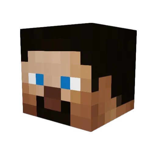 DaveSpas12 Minecraft avatar head, 3D render
