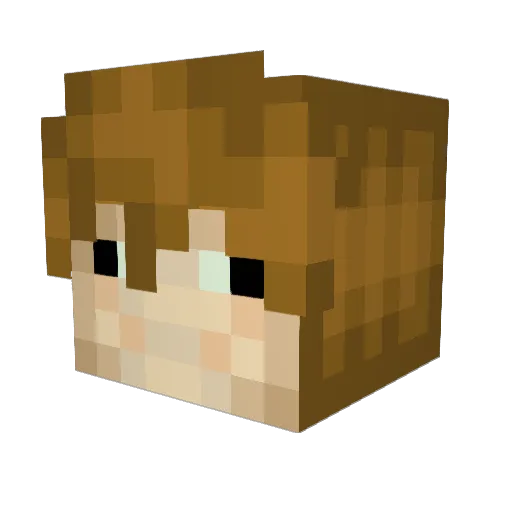 DaveTheCDM Minecraft avatar head, 3D render
