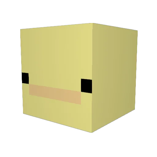 DaveTheGazelle Minecraft avatar head, 3D render