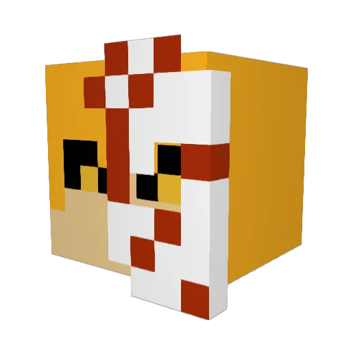 Dave_Shinji Minecraft avatar head, 3D render