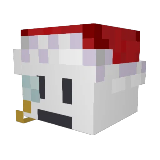 Dave_the_ghost Minecraft avatar head, 3D render