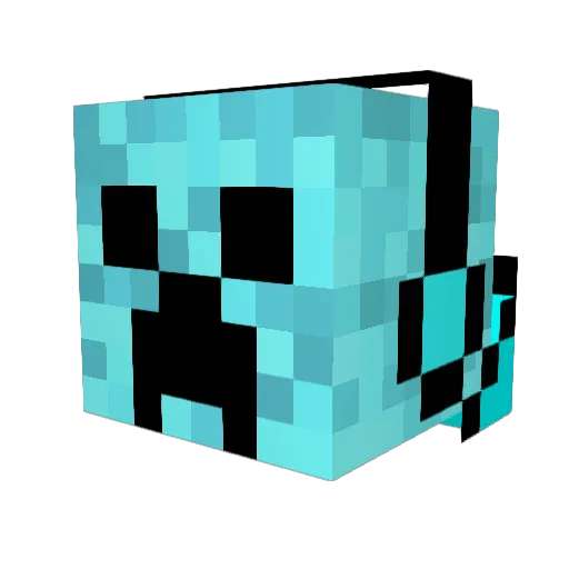 DavedeV16 Minecraft avatar head, 3D render