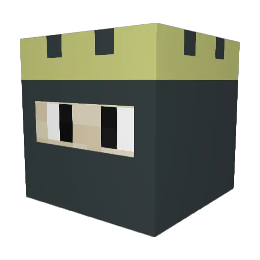 Daveis_ Minecraft avatar head, 3D render