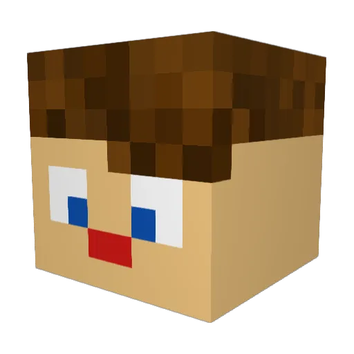 Davemik6290 Minecraft avatar head, 3D render