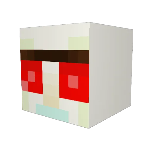 Daves04 Minecraft avatar head, 3D render
