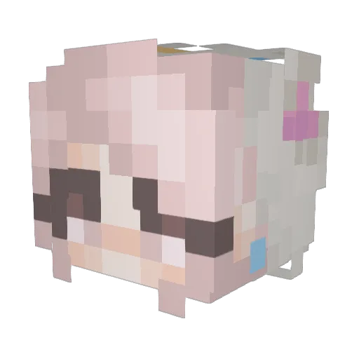 Daves135 Minecraft avatar head, 3D render