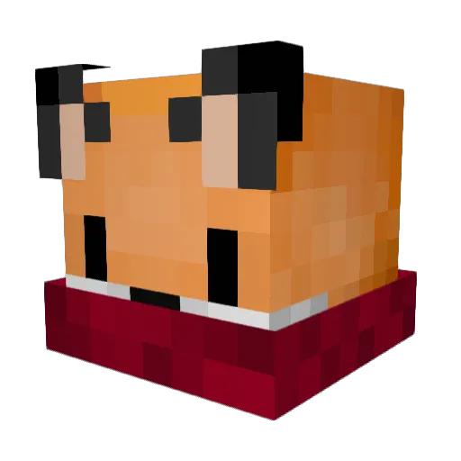 Daveth Minecraft avatar head, 3D render