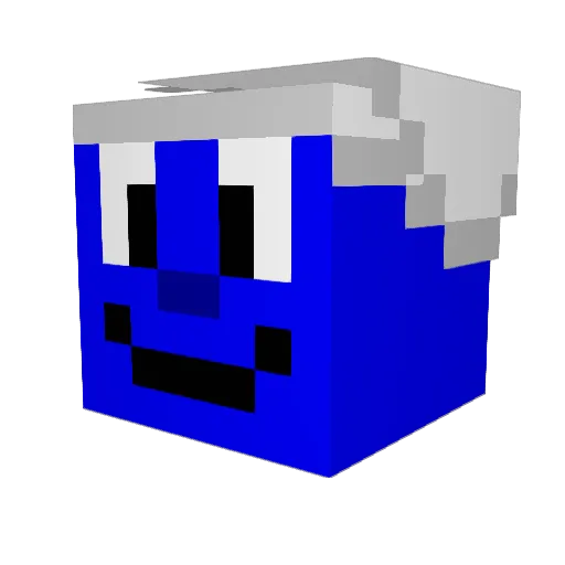DavetheButcher Minecraft avatar head, 3D render