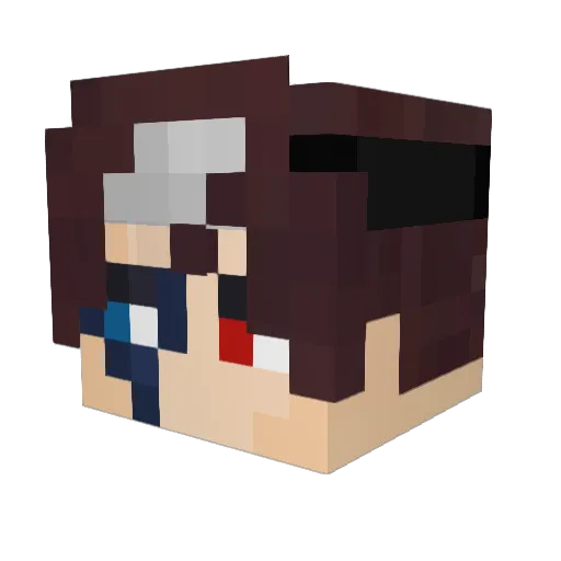 Davewd Minecraft avatar head, 3D render