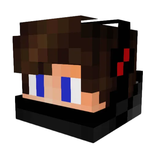 DavexXx Minecraft avatar head, 3D render