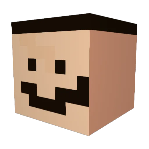 Davey90000 Minecraft avatar head, 3D render