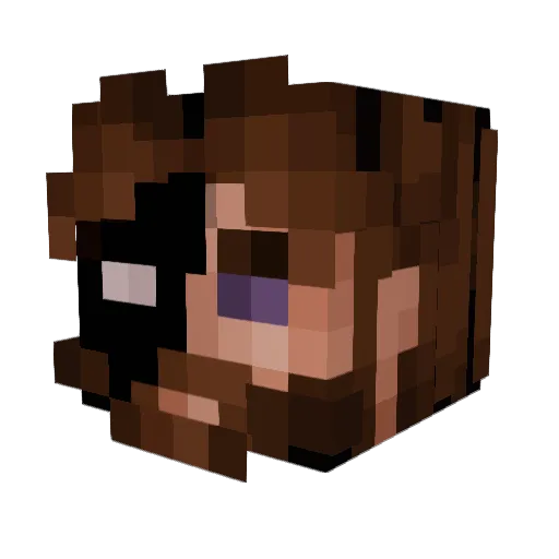 DaveyD2003 Minecraft avatar head, 3D render