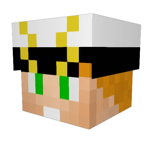 DaveyFromTheNavy Minecraft avatar head, 3D render