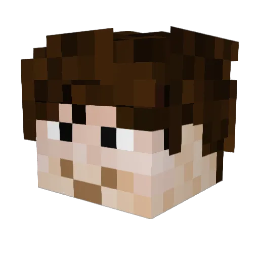 Davey_The_Wavey Minecraft avatar head, 3D render