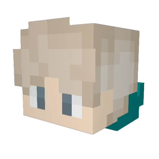Daveyitsnotme Minecraft avatar head, 3D render
