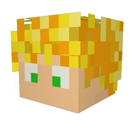 Davi2789 Minecraft avatar head, 3D render