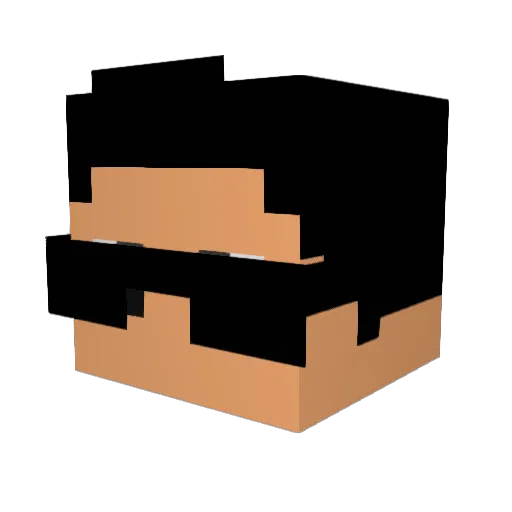 Davi73737 Minecraft avatar head, 3D render