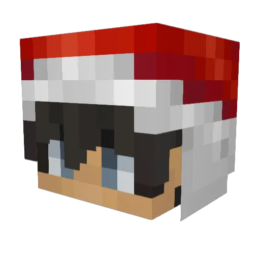 Davi7776 Minecraft avatar head, 3D render