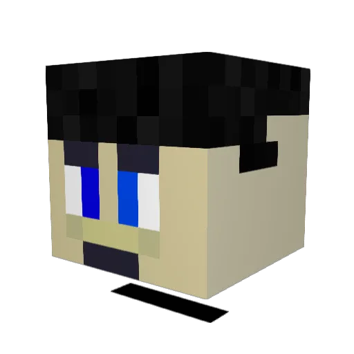 DaviDiamond321 Minecraft avatar head, 3D render