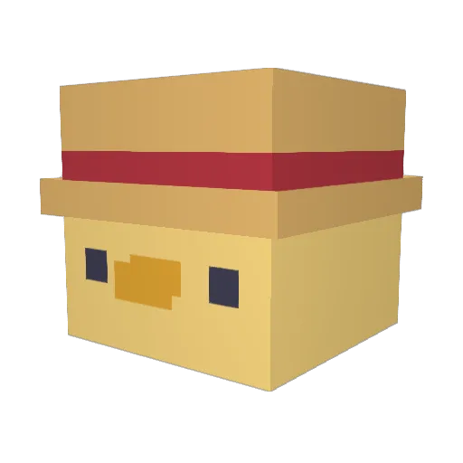 DaviForte22 Minecraft avatar head, 3D render