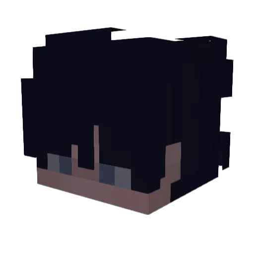 DaviFv_25 Minecraft avatar head, 3D render