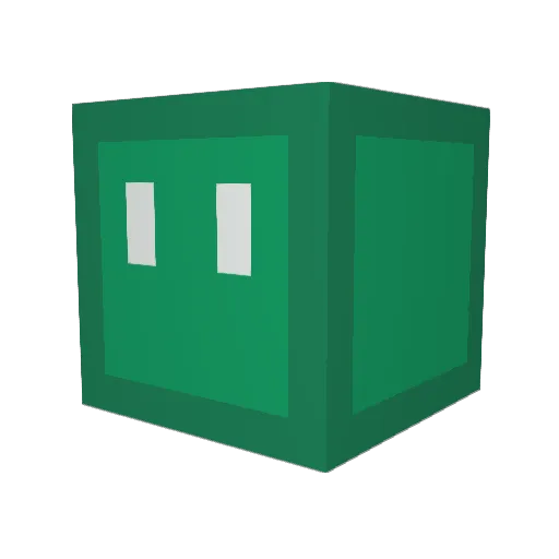 DaviMimic Minecraft avatar head, 3D render