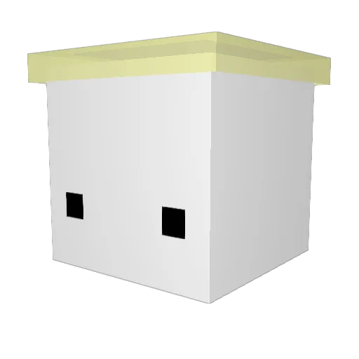 DaviPlay Minecraft avatar head, 3D render