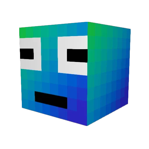 Davi_Lima Minecraft avatar head, 3D render