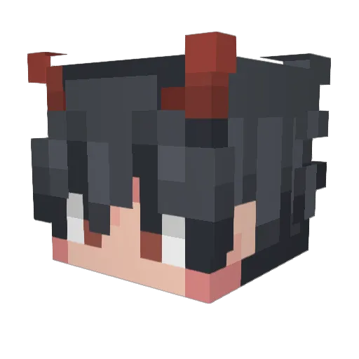 DavianCraftt Minecraft avatar head, 3D render