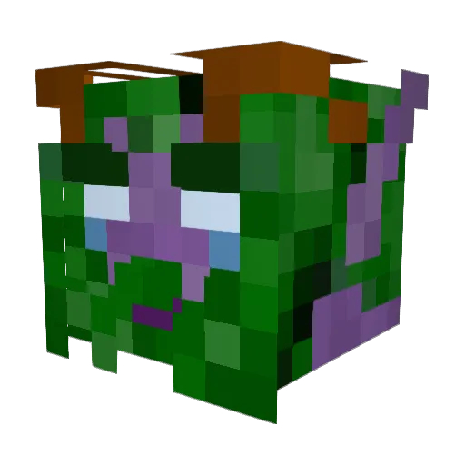 Daviatum Minecraft avatar head, 3D render
