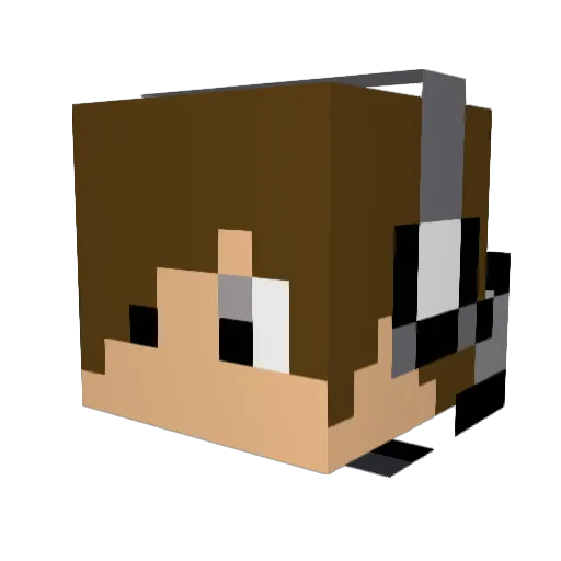 David02895 Minecraft avatar head, 3D render