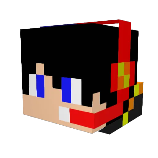 David0714 Minecraft avatar head, 3D render