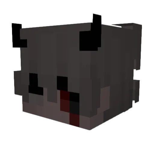 David17_ Minecraft avatar head, 3D render