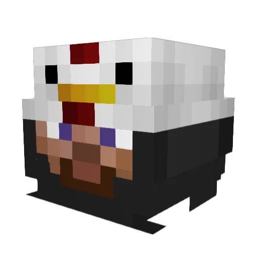 David1mtc Minecraft avatar head, 3D render