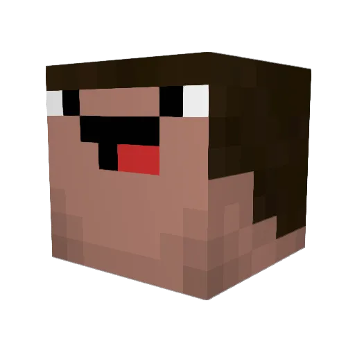 David240403 Minecraft avatar head, 3D render