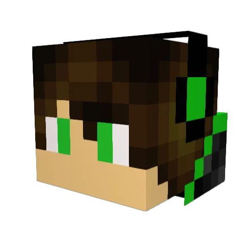 David58M Minecraft avatar head, 3D render