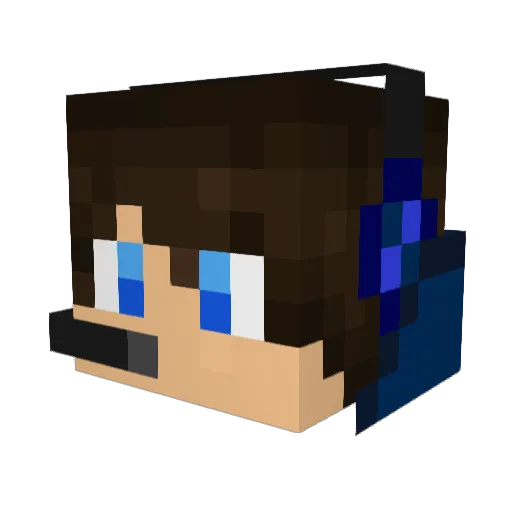 David92501 Minecraft avatar head, 3D render