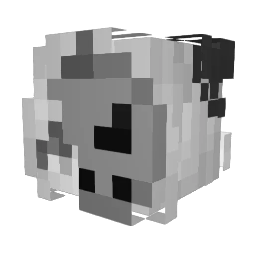 David98c Minecraft avatar head, 3D render