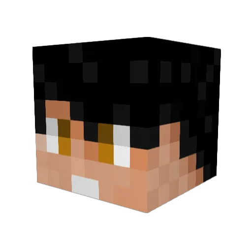 DavidArt64 Minecraft avatar head, 3D render