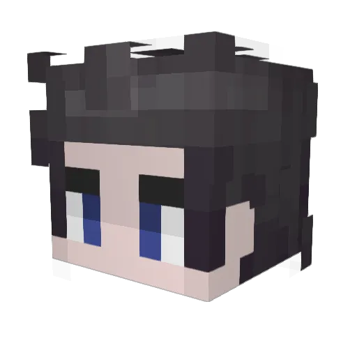 DavidAtlas Minecraft avatar head, 3D render