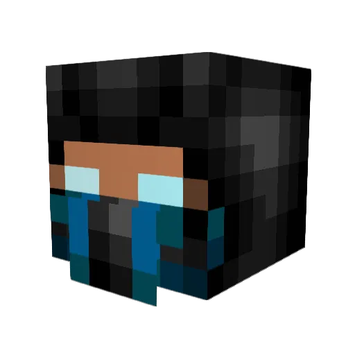 DavidBandito Minecraft avatar head, 3D render