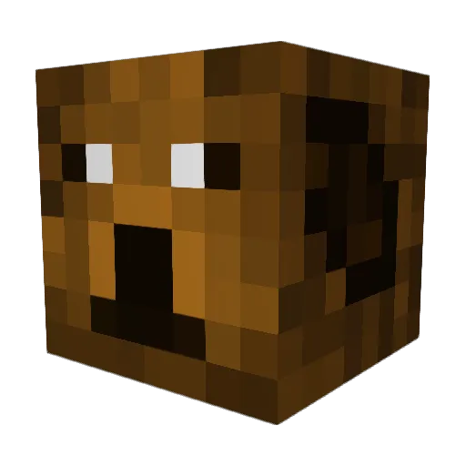 DavidBobsled Minecraft avatar head, 3D render