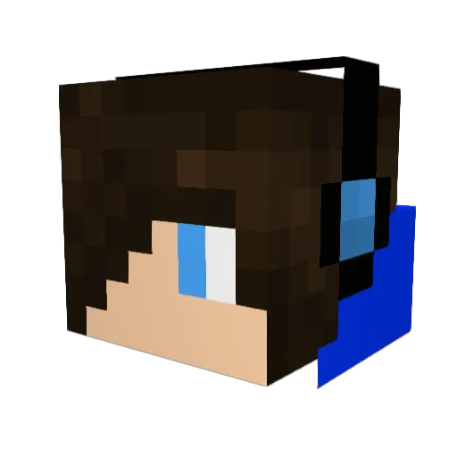 DavidCa1 Minecraft avatar head, 3D render