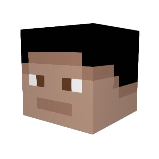 DavidDavidDavid Minecraft avatar head, 3D render
