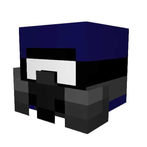DavidDotss Minecraft avatar head, 3D render