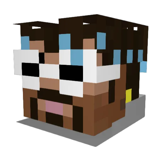 DavidGra777 Minecraft avatar head, 3D render